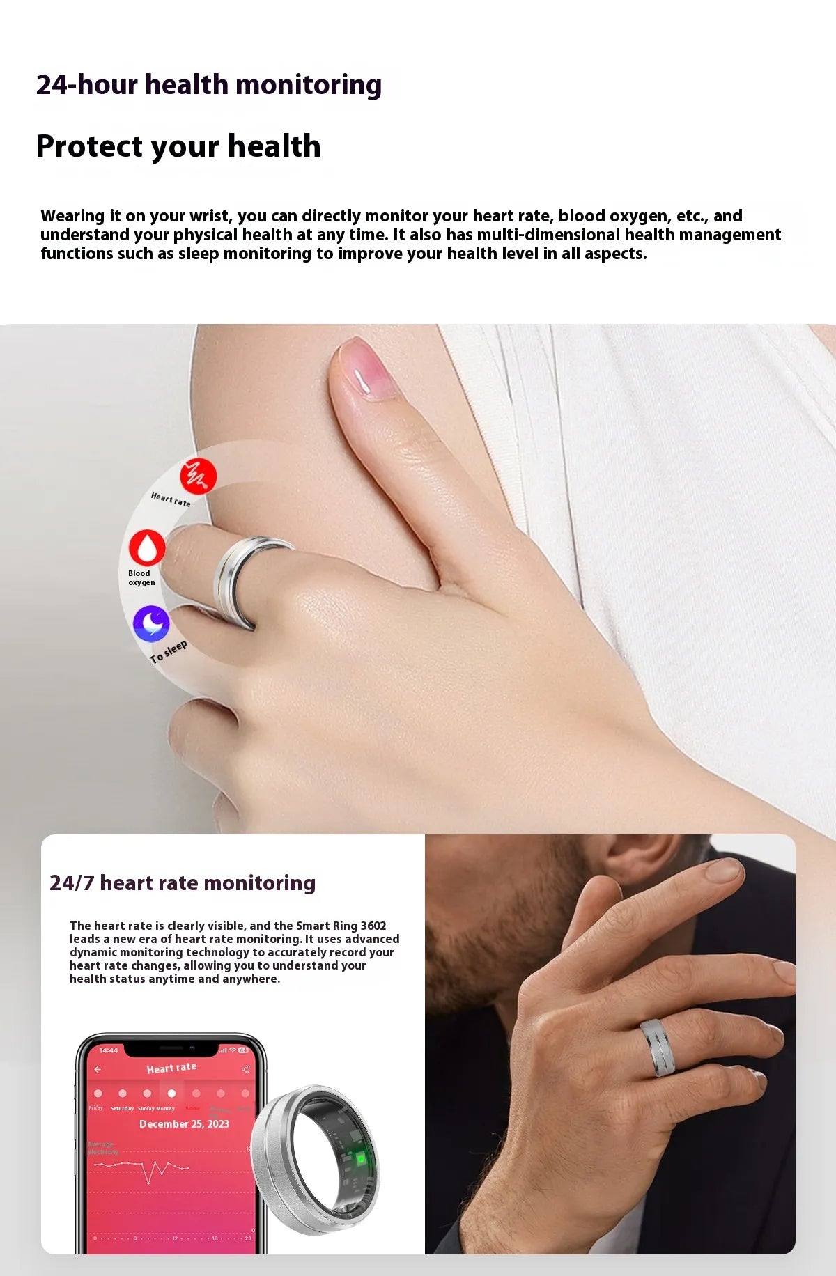 2025 Smart Ring – Health & Fitness Tracker